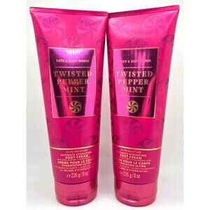 NEW Bath & Body Twisted Peppermint Body Cream